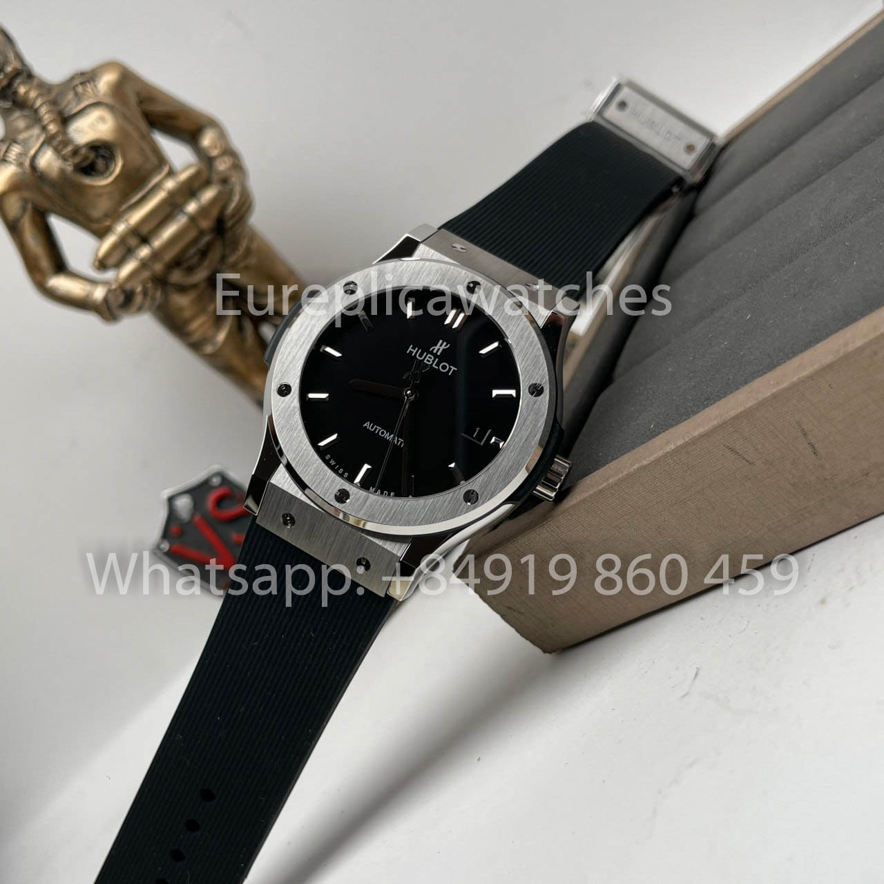 ساعة هوبلو كلاسيك فيوجن 542.NX.1171.RX 42 مم 1:1 أفضل إصدار HB Factory بمينا أسود