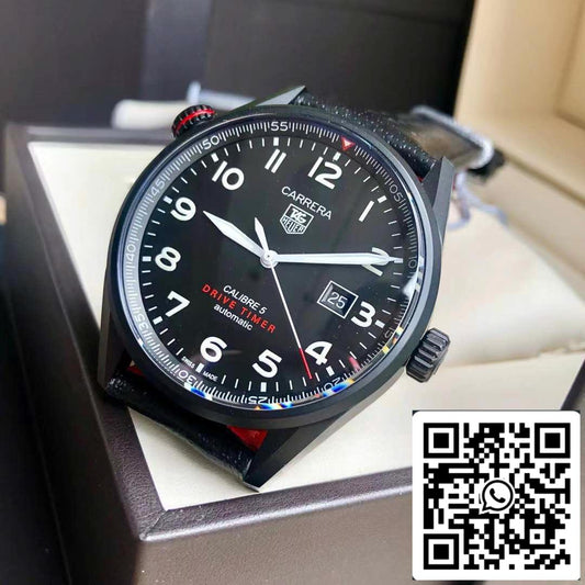 ساعة TAG Heuer Carrera Drive Timer WAR2A80 بحركة سويسرية أصلية
