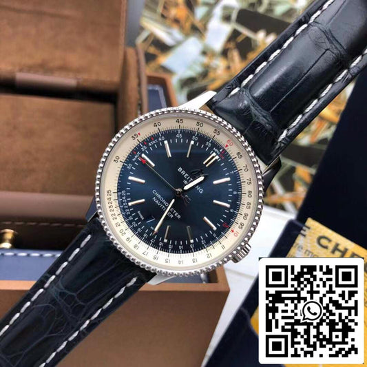 بريتلينغ نافيتايمر أوتوماتيك 41 A17326161C1P3 - أفضل إصدار 1:1 - حركة سويسرية أصلية