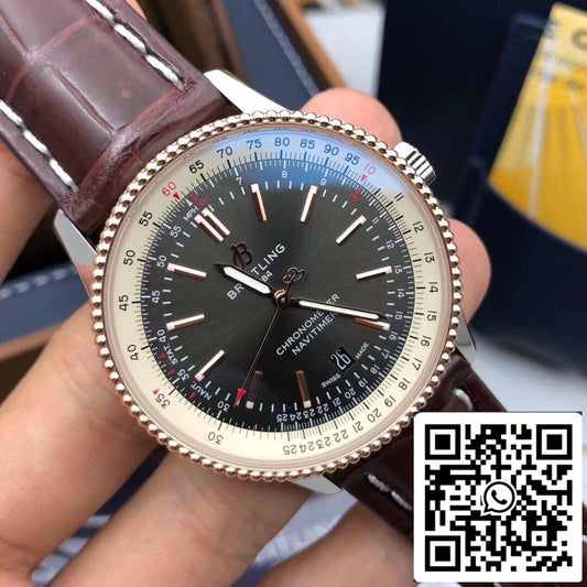 بريتلينغ نافيتايمر أوتوماتيك 41 U17326121M1P1 أفضل إصدار 1:1 - حركة سويسرية أصلية