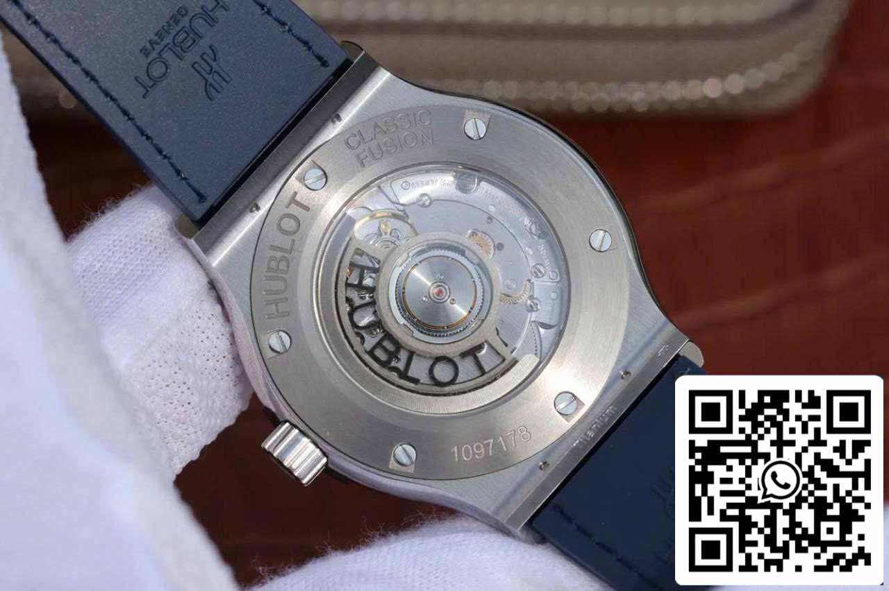 ساعة هوبلو كلاسيك فيوجن 542.NX.7170.LR 1:1 بيست إيديشن JJ فاكتوري بمينا زرقاء