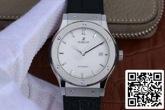 ساعة هوبلو كلاسيك فيوجن 542.NX.2611.LR 1:1 بيست إيديشن JJ فاكتوري بمينا أبيض