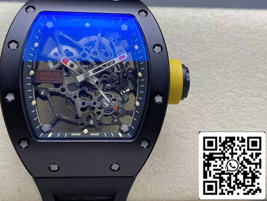 Richard Mille RM035 Rafa Americas Edition 1:1 Melhor Edição Sonic Factory V3 Cerâmica Preta