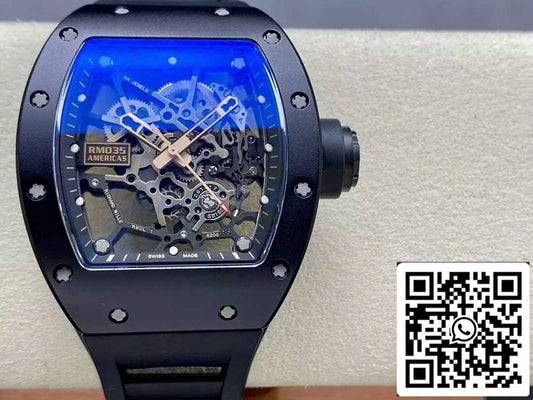 Richard Mille RM035 Rafael Nadal Americas Edição Limitada 1:1 Melhor Edição Sonic Factory V3