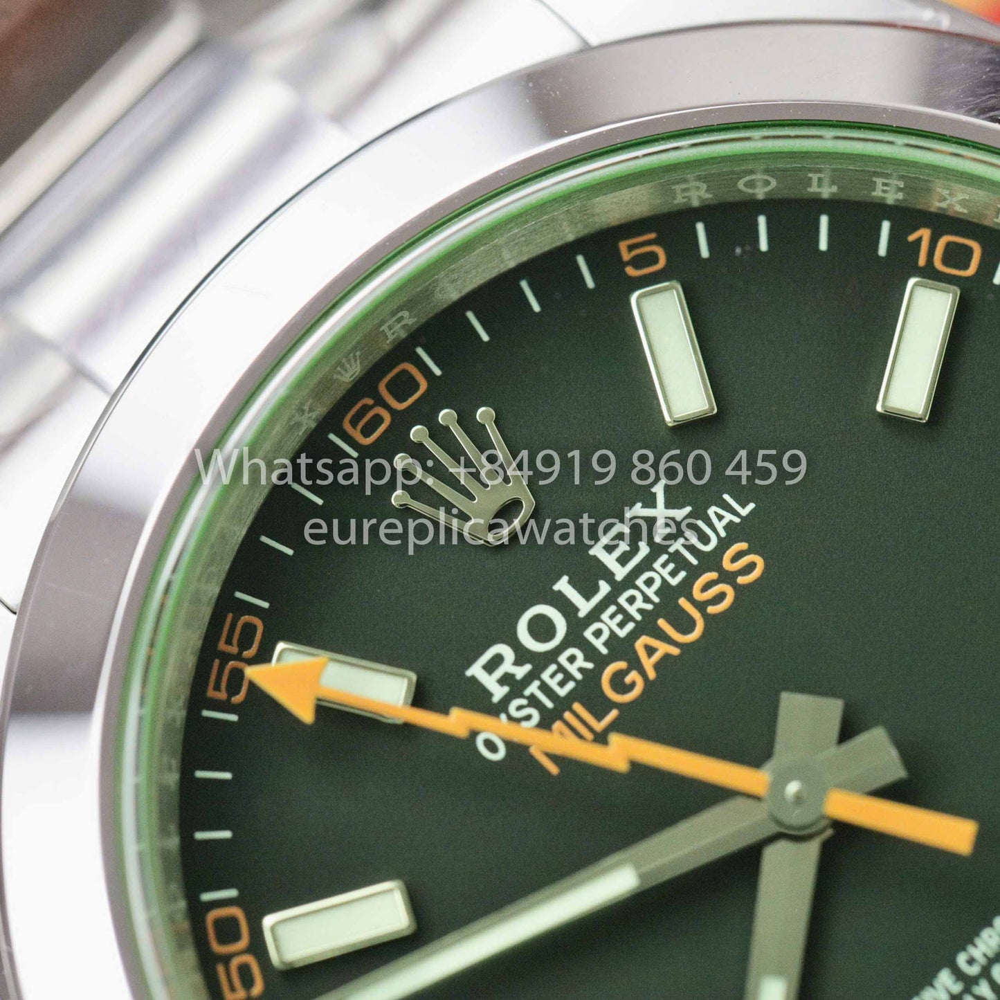 Rolex Milgauss 116400GV-0001 Réplica de relógio 1:1 melhor clone VS fábrica