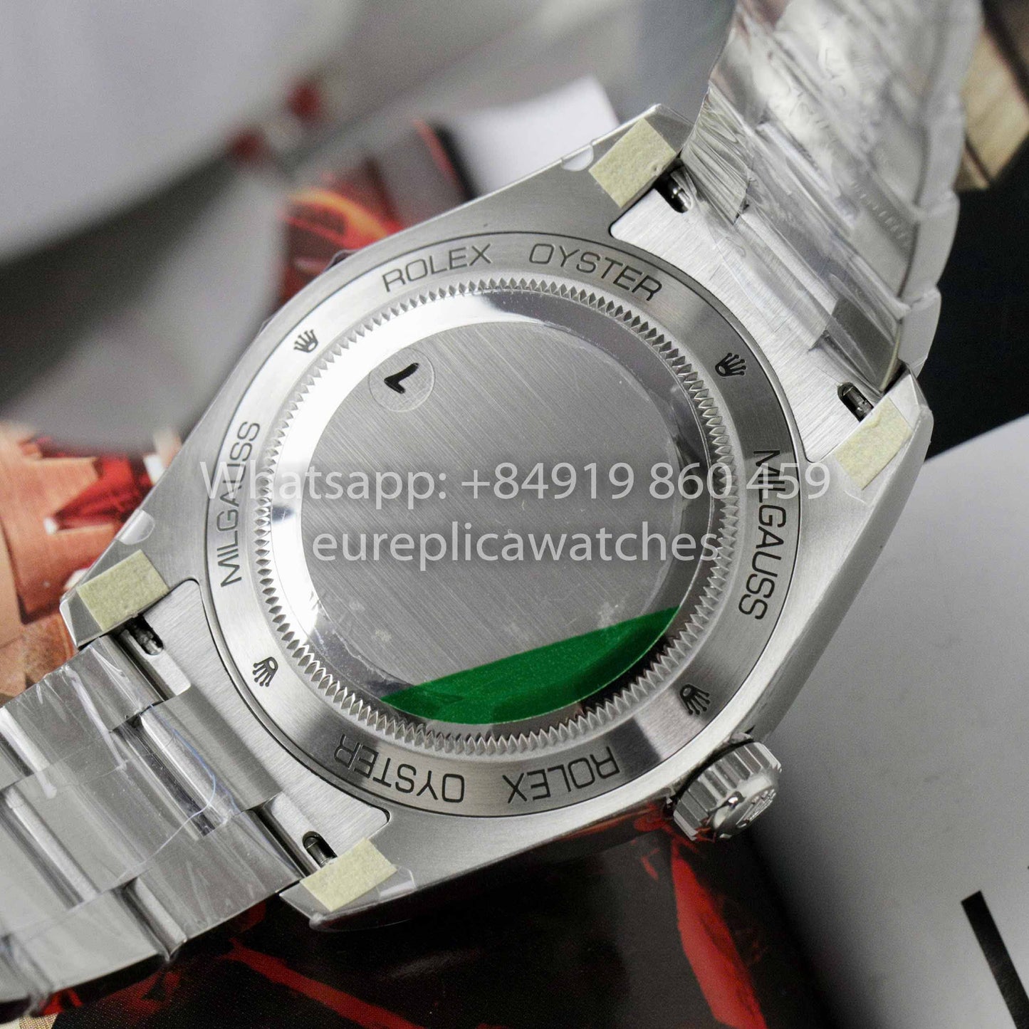 Rolex Milgauss 116400GV-0001 Réplica de relógio 1:1 melhor clone VS fábrica