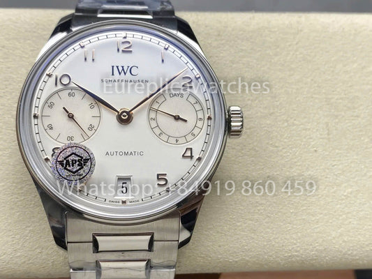 IWC Português IW501704APS Fábrica 1:1 Melhor Clone Relógio Mostrador Branco
