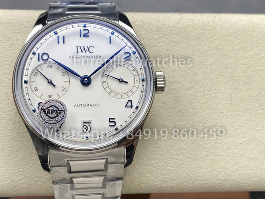 IWC Português IW501702 Fábrica 1:1 Melhor Clone Relógio Mostrador Branco