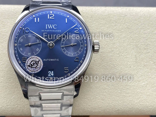 IWC Português IW501704 Fábrica 1:1 Melhor Clone Relógio Mostrador Azul
